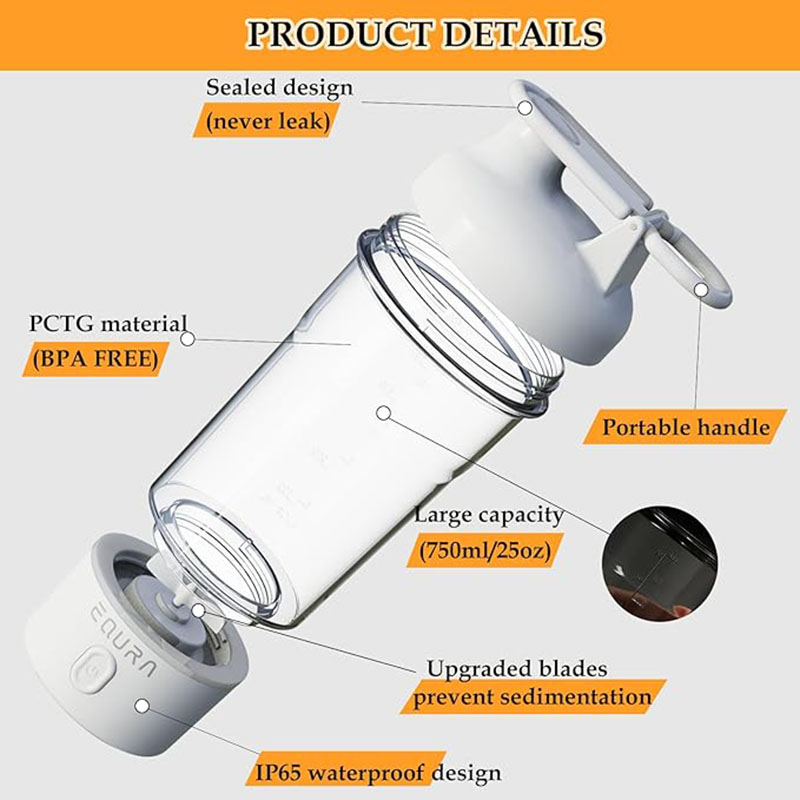 Electric Shaker Bottle, 25Oz B - Protein Shaker Bottle ulasan dan harga