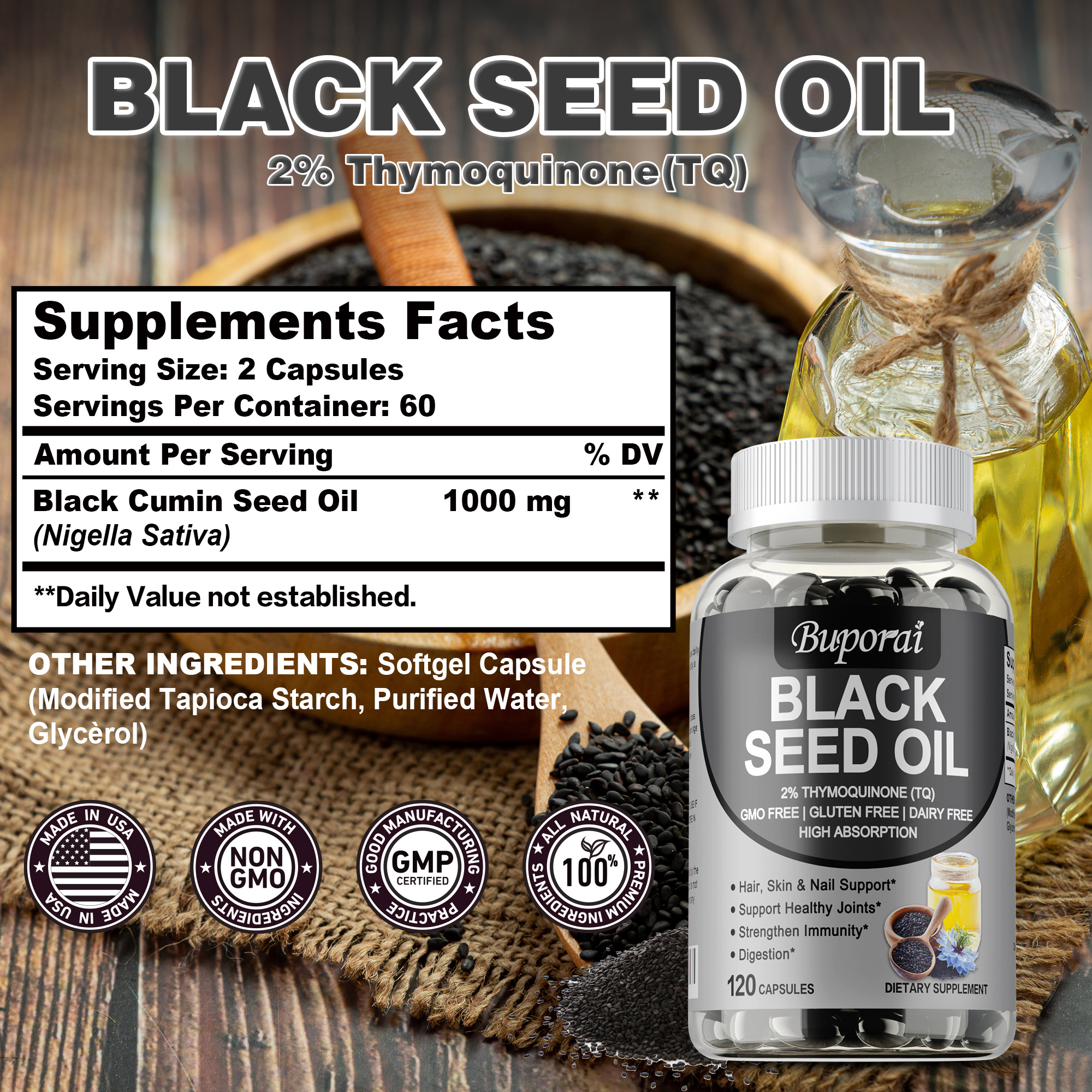 Black Seed Oil - Supports Join - Black Seed Oil Capsule ulasan dan harga