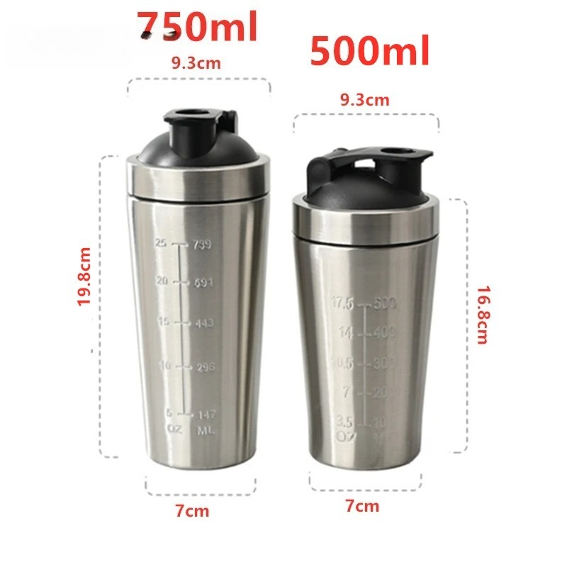 1pcs Stainless Steel Protein P - Protein Shaker Bottle ulasan dan harga