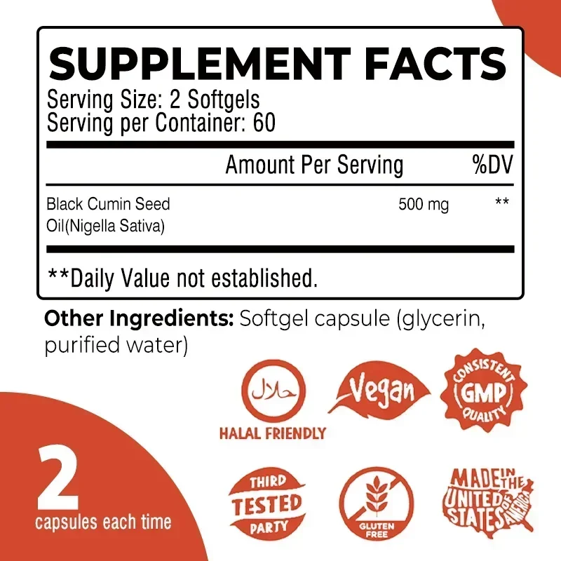 Black Seed Oil Capsules - Supp - Black Seed Oil Capsule ulasan dan harga