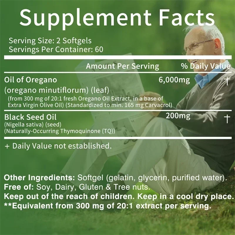 Oil of Oregano Capsules - Impr - Black Seed Oil Capsule ulasan dan harga