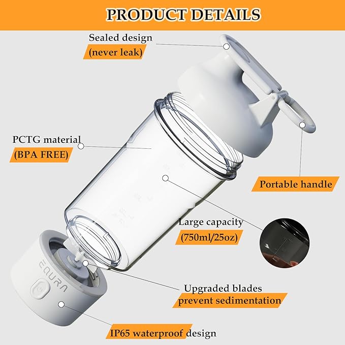 Electric Shaker Bottle Portabl - Protein Shaker Bottle ulasan dan harga