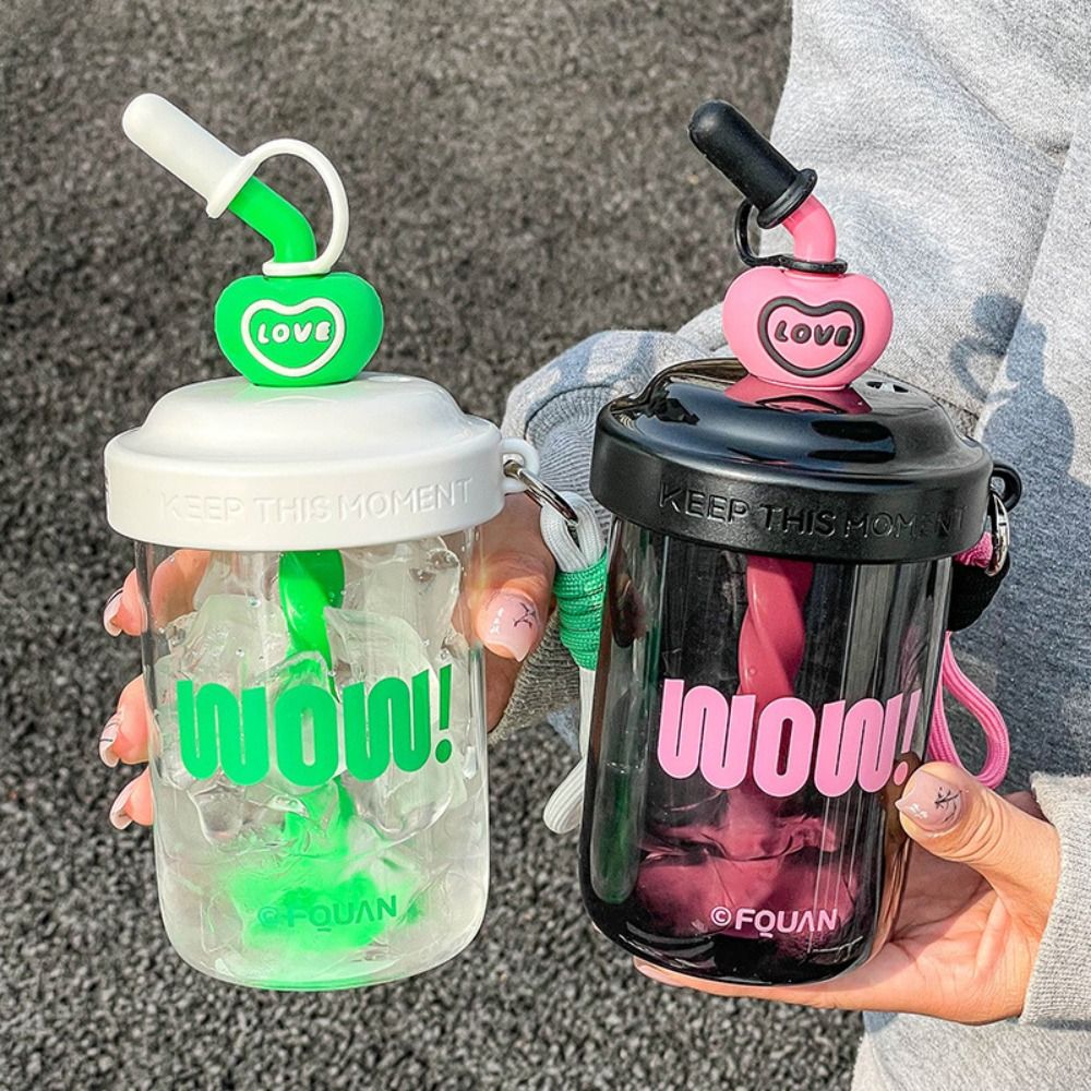 580ML Water Bottles With Straw - Protein Shaker Bottle ulasan dan harga