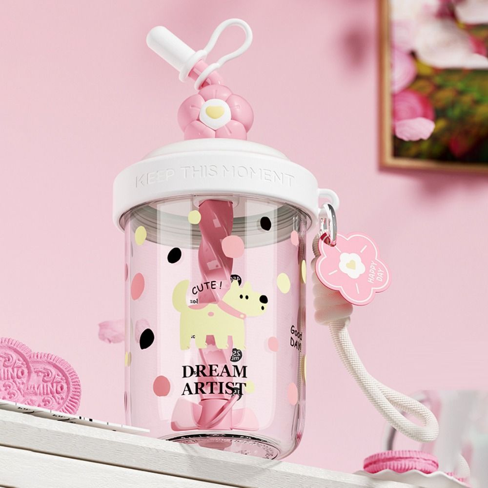 580ML Water Bottles With Straw - Protein Shaker Bottle ulasan dan harga